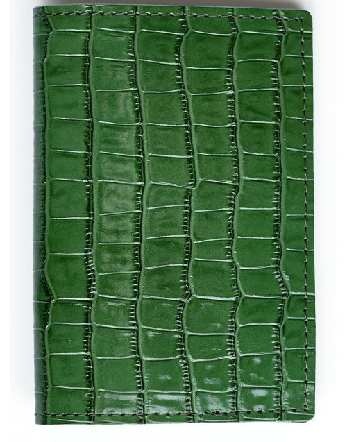 Passport Crocodile pattern Leather Sleeve