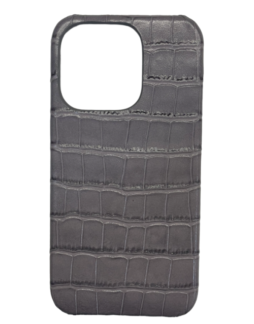IPHONE COVER CROCO Pattern Leather